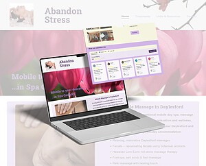 Mobile-friendly website design for Brighter Websites, showcasing responsive development for small businesses and spa wellness services.
