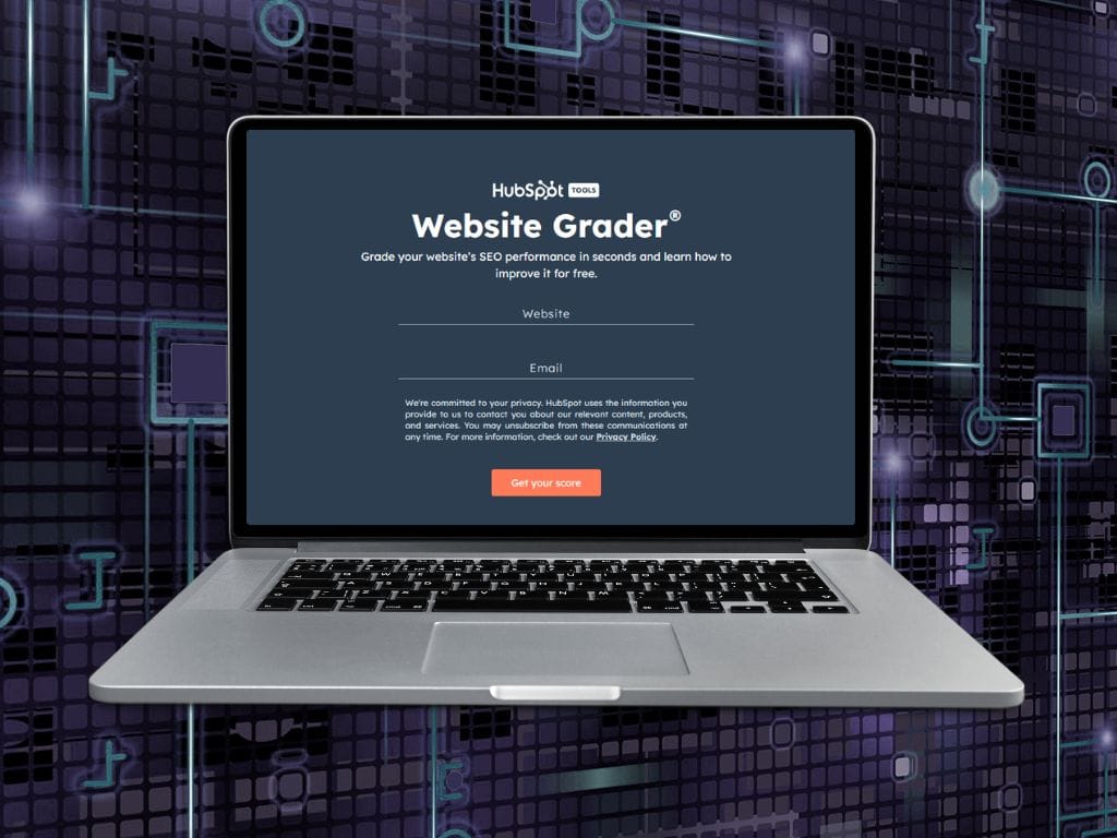 Check your website's strength online. Local Marketing Strategies with HubSpot's free website grader