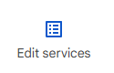 Icon for editing services menu option