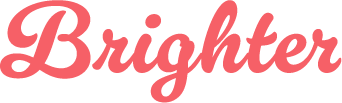 Brighter logo in cursive style