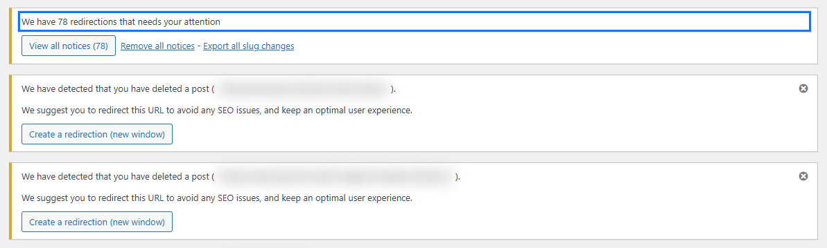 wp redirections that needs your attention