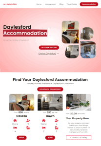 Custom Website - Airbnb Management Daylesford