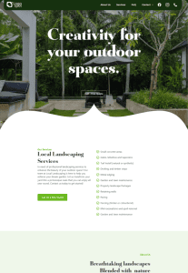 Gardener Landscaper Website Design