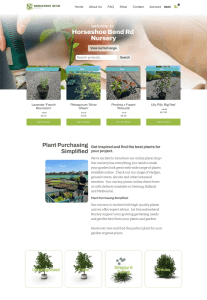 Horseshoebend Nursery eCommerce