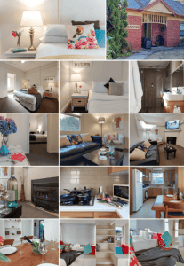 Photo shoot for Dawn Airbnb