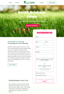 South Brisbane Lawn – Website Redesign