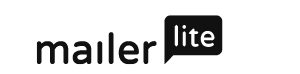 MailerLite logo in black and white