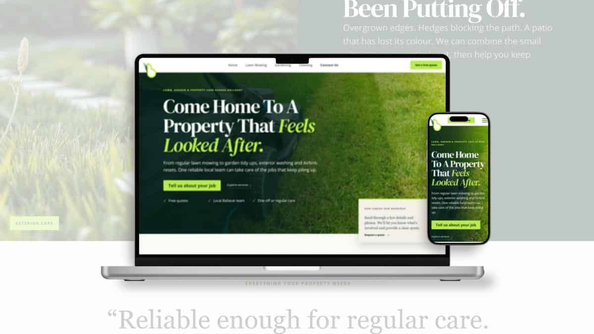 Ballarat Lawn Care Brand and Conversion Website Design