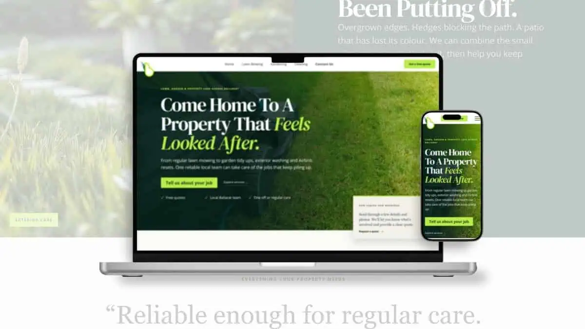 Ballarat Lawn Care Brand and Conversion Website Design