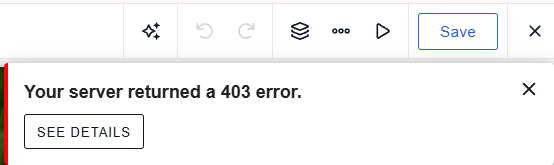 403 error server access denied message