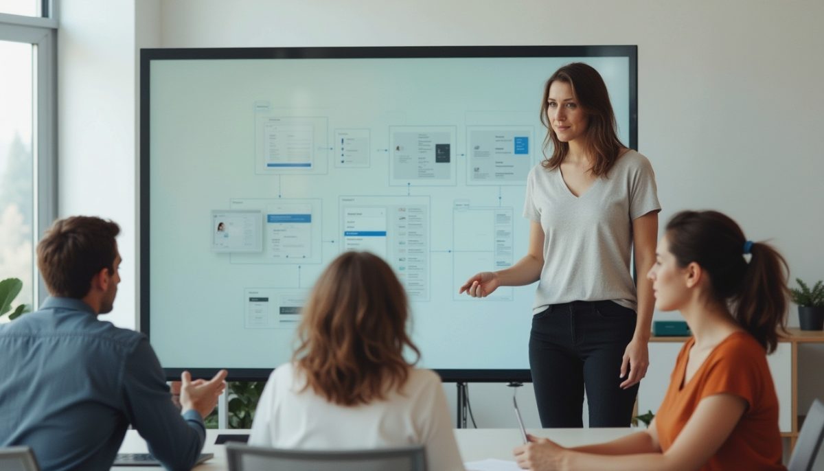 Modern web design presentation for digital marketing agency Brighter Websites in Australia.