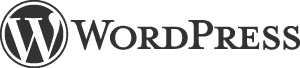 WordPress logo, open-source website platform
