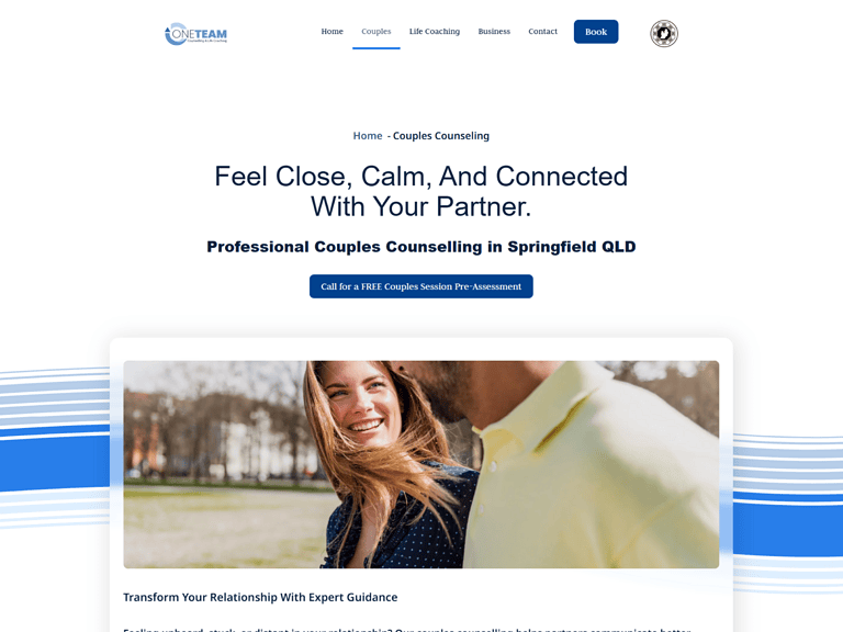Professional couples counselling in Springfield, Queensland.