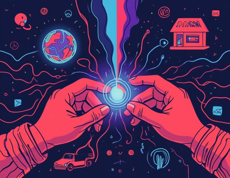 Hands conjuring cosmic energy, surrounded by symbols.