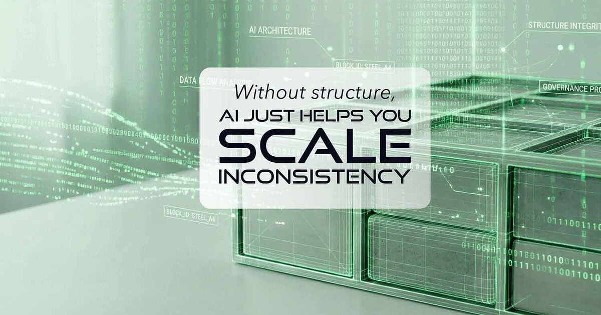 AI structure and data management concept