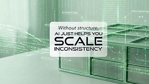 AI structure and data management concept