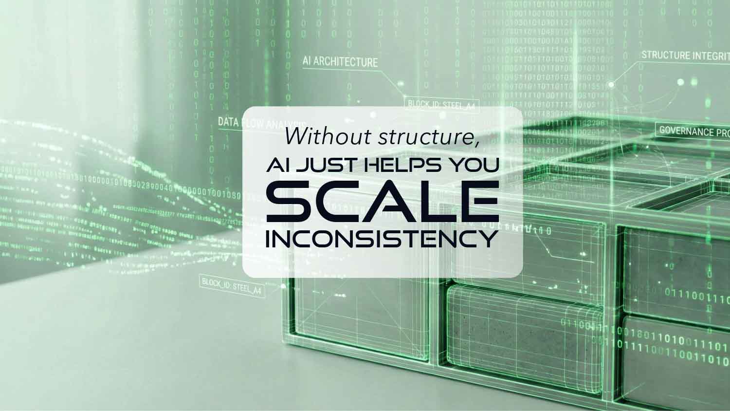 AI structure and data management concept