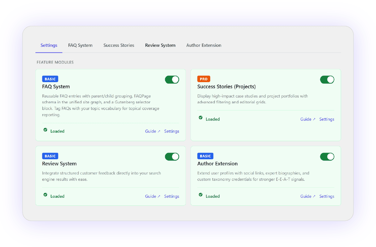 SCOS Custom Posts & Fields - WP Admin Dashboard