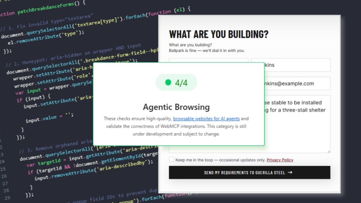 How I Made Contact Forms Ready for AI Agents