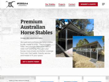 Premium Australian horse stables with custom design